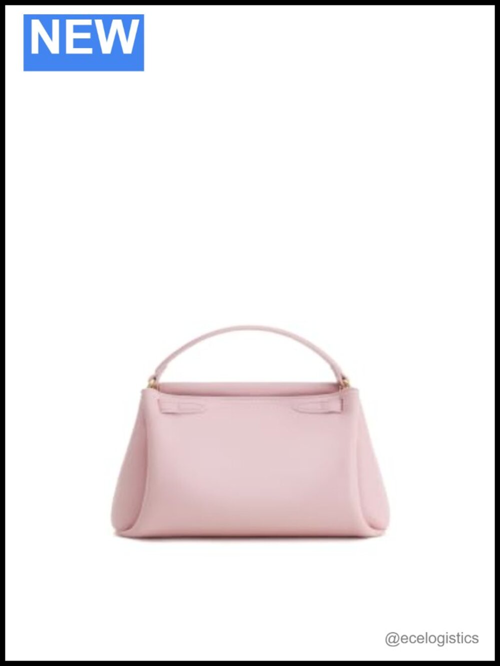 Vegan Leather Top Handle Satchel Purse - Picture 3 of 5